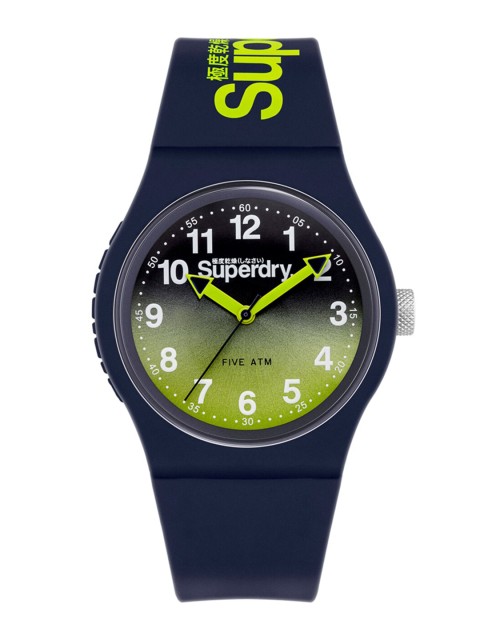 

Superdry Men Blue & Green Analogue Watch SYG198YU