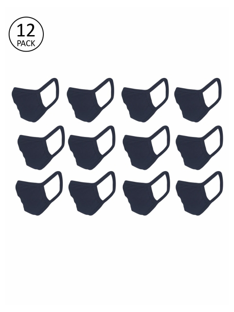 

nestroots Unisex 12Pcs 2Ply Reusable Outdoor Cloth Mask, Blue