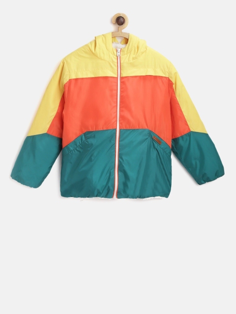 

Cherry Crumble Unisex Kids Multicoloured Colourblocked Padded Jacket, Multi