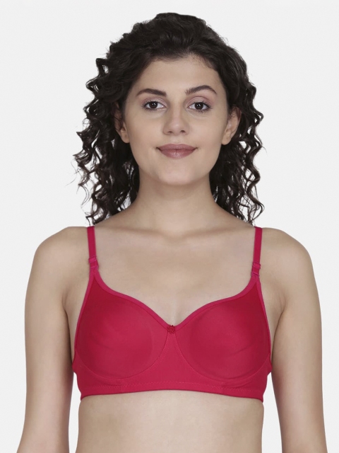 

fashiol Magenta Solid Non-Wired Non Padded Everyday Bra SONI-BRA-34 C HPNK