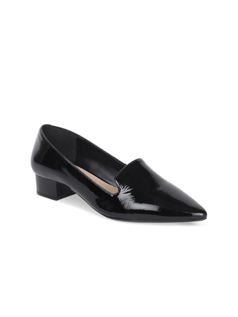 

ALDO Women Black Solid Leather Pumps