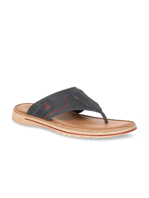 

Hush Puppies Men Blue Leather Comfort Sandals