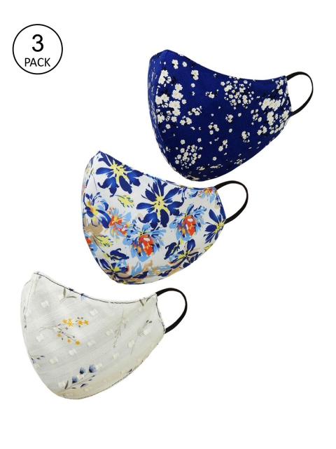 

Tossido Men 3-Pcs 3-Ply Printed Cloth Masks, Multi
