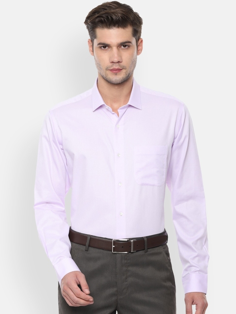 

Van Heusen Men Lavender Regular Fit Solid Formal Shirt