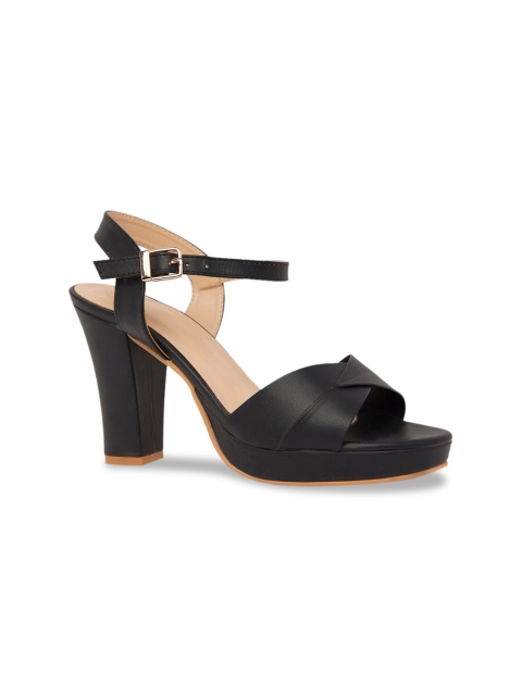 

Sole To Soul Women Black Solid Sandals