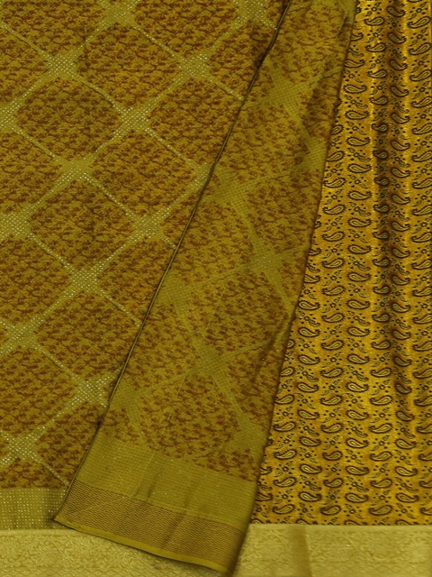 

Pothys Green Woven Design Poly Georgette Saree