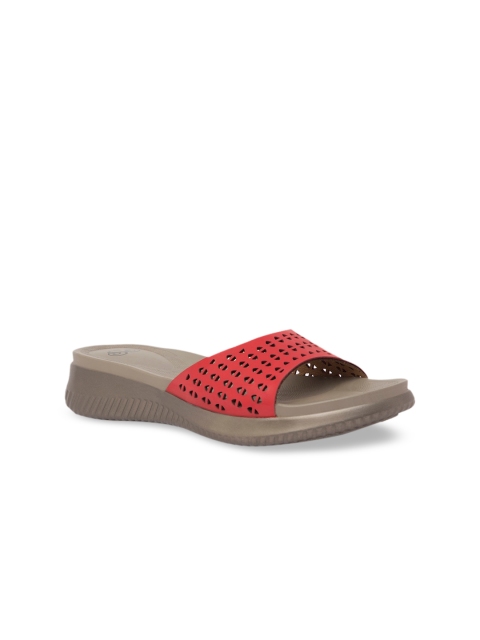 

Sole To Soul Women Red Embellished Sandals
