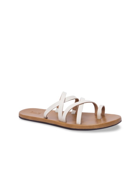 

Inc 5 Women White Solid One Toe Flats