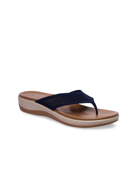 

Inc 5 Women Navy Blue Laser Cut Comfort Heels