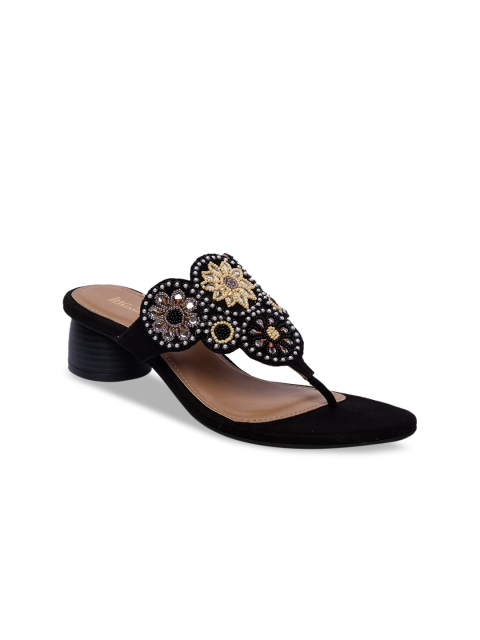 

Inc 5 Women Black Embellished Sandals