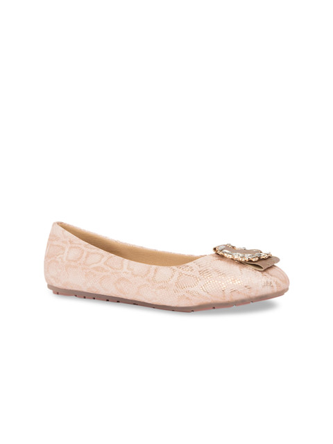 

Sole To Soul Women Rose Gold Printed Ballerinas