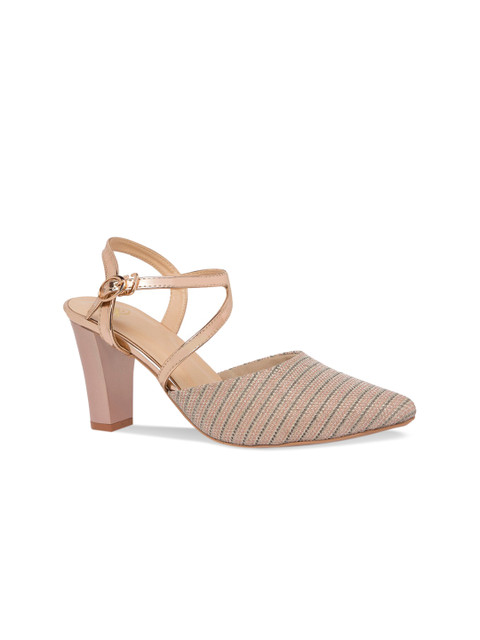 

Sole To Soul Women Rose Gold Embellished Pumps