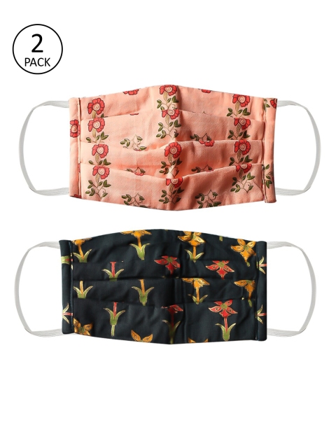 

Bellofox Unisex Pack of 2 Reusable 3-Ply Outdoor Cloth Masks, Pink