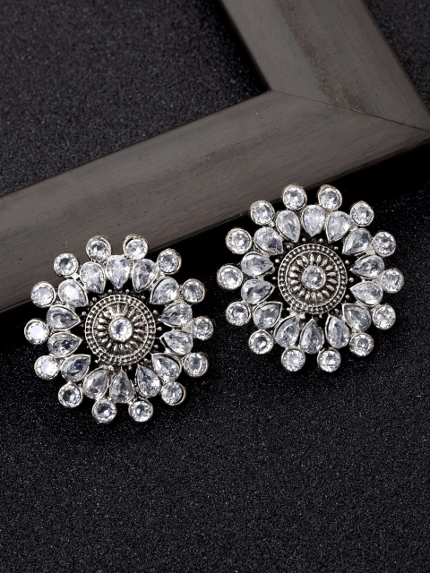 

Ibtida Silver-Toned Circular Studs