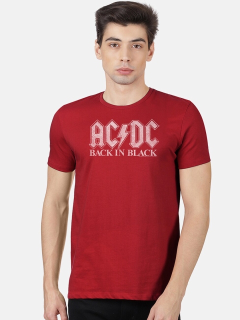 

Free Authority ACDC printed Red Tshirt for Men