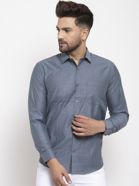 

JAINISH Men Grey Smart Regular Fit Solid Casual Shirt