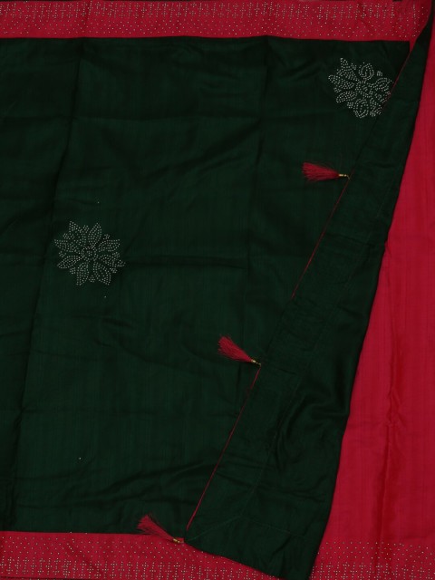 

Pothys Green Embellished Poly Silk Saree