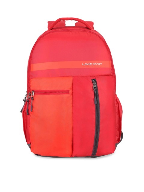 

LAVIE SPORT Unisex Red Solid Backpack