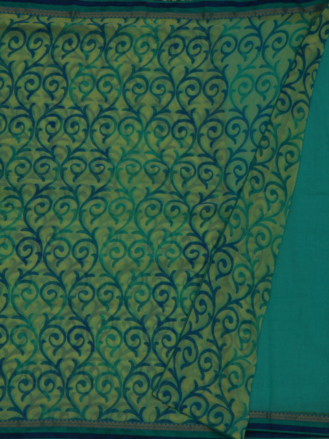 

Pothys Green Woven Design Poly Georgette Saree
