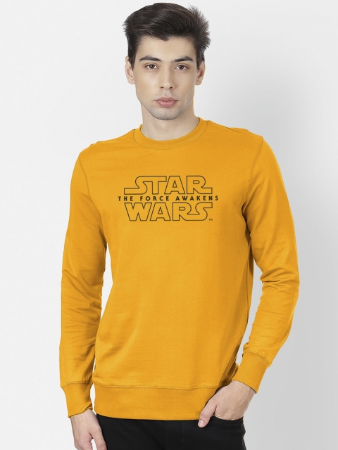 

Free Authority Men Yellow Star Wars Print Sweatshirt