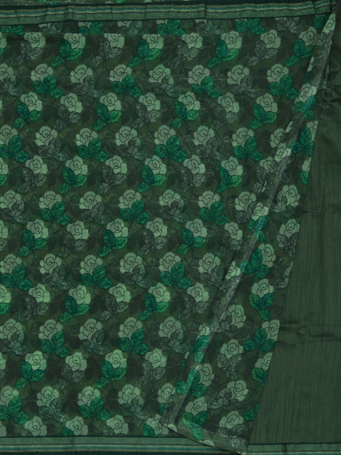 

Pothys Green Printed Poly Georgette Saree