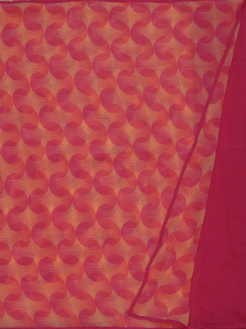 

Pothys Pink Woven Design Poly Georgette Saree