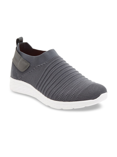 

Ganuchi Men Grey Mesh Running Shoes