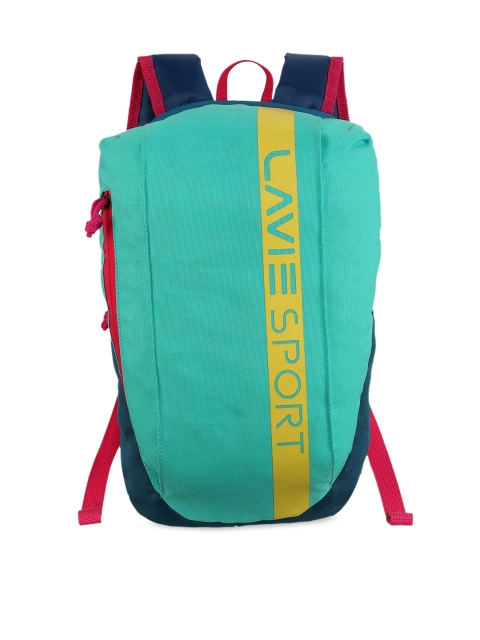 

LAVIE SPORT Women Turquoise Blue Typography Backpack