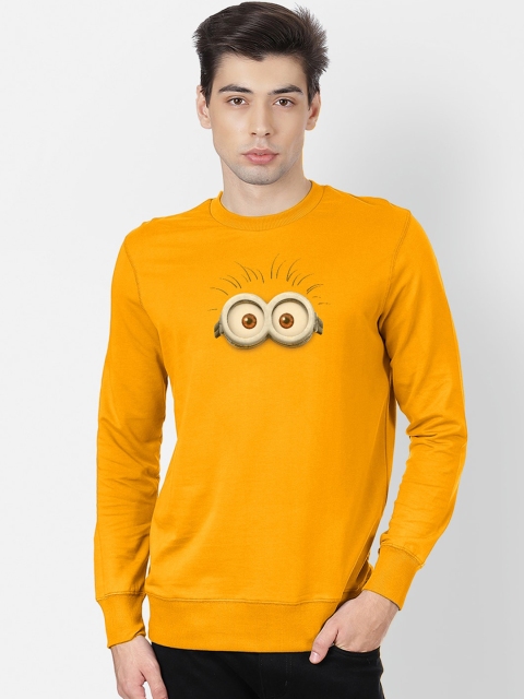 

Free Authority Men Yellow Minions Print Sweatshirt