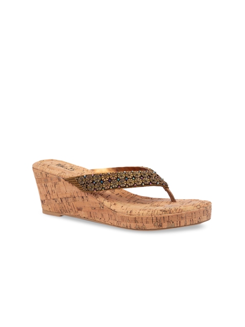 

Inc 5 Women Gold-Toned Embellished Sandals