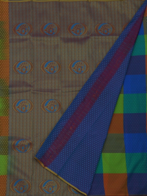 Pothys Multicoloured Checked Saree, Multi