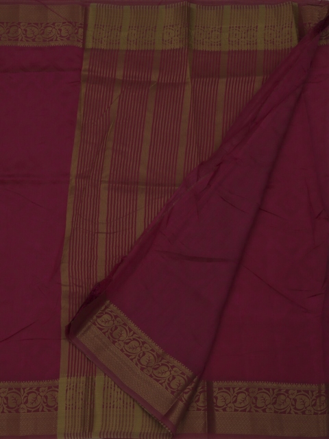 Pothys Magenta Woven Design Jute Silk Saree
