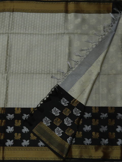 

Pothys Grey Woven Design Tissue Saree