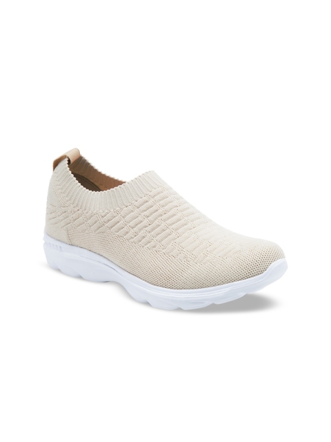 

Ganuchi Women Beige Mesh Running Shoes