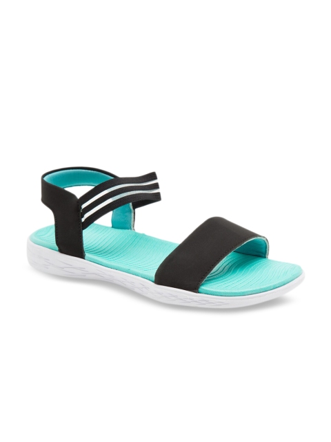 

Ganuchi Men Black & Green Comfort Sandals
