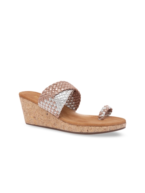 

Inc 5 Women Copper-Toned Woven Design Sandals