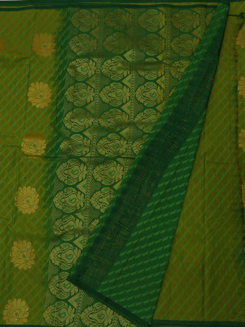 

Pothys Green Woven Design Art Silk Saree