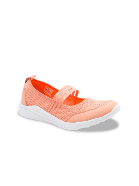 

Ganuchi Women Peach-Coloured Mesh Running Shoes