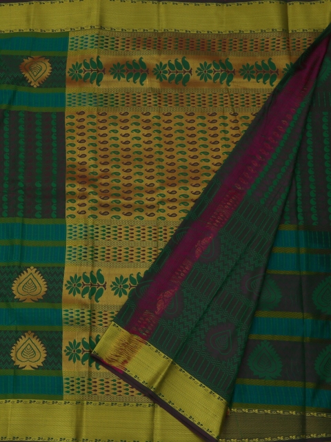 

Pothys Green & Yellow Art Silk Woven Design Saree