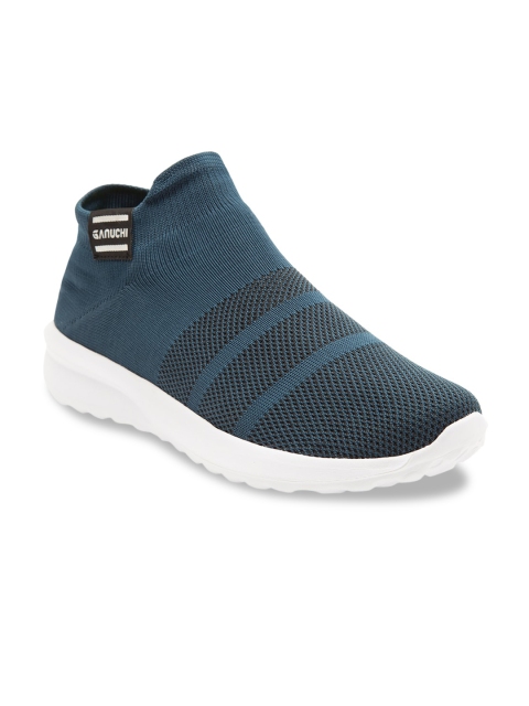 

Ganuchi Men Blue Mesh Running Shoes