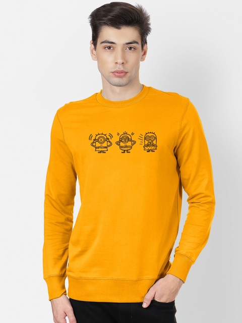 

Free Authority Men Yellow Printed Sweatshirt