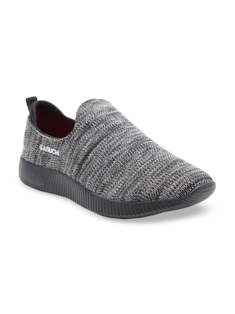 

Ganuchi Men Grey Mesh Running Shoes
