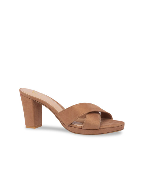 

Inc 5 Women Beige Solid Block Heels
