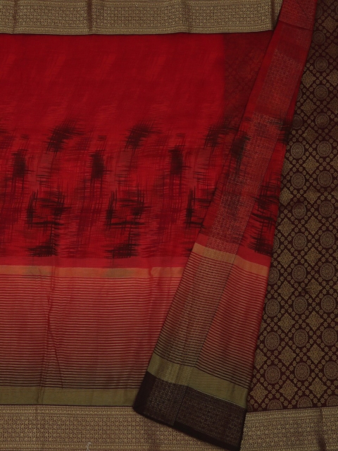 

Pothys Red Woven Design Poly Georgette Saree