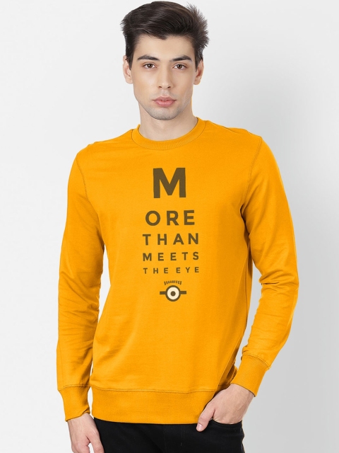 

Free Authority Men Yellow Minions Print Sweatshirt