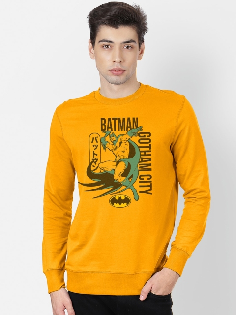 

Free Authority Men Yellow Batman Printed Sweatshirt
