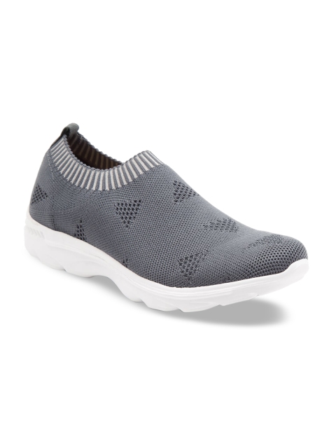 

Ganuchi Women Grey Mesh Running Shoes