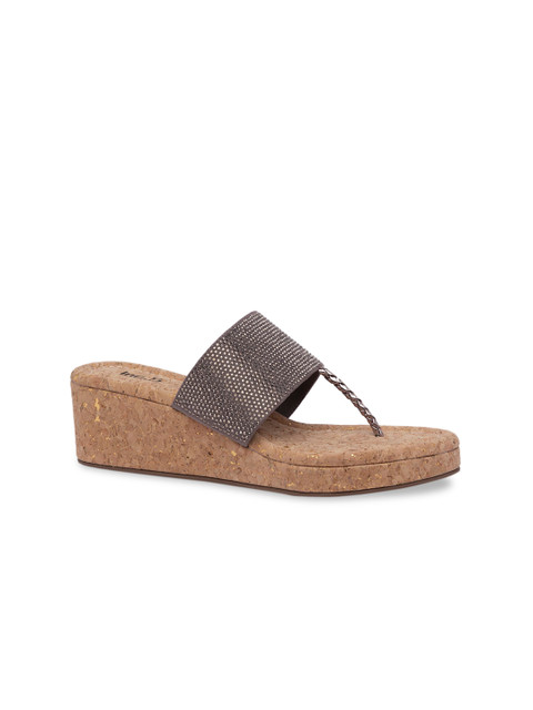 

Inc 5 Women Gunmetal-Toned Embellished Heels, Metallic