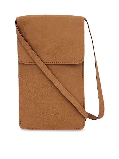 

yelloe Tan Brown Solid Sling Bag