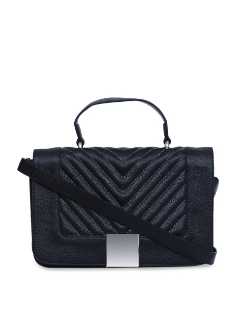 

Diwaah Black Textured Satchel